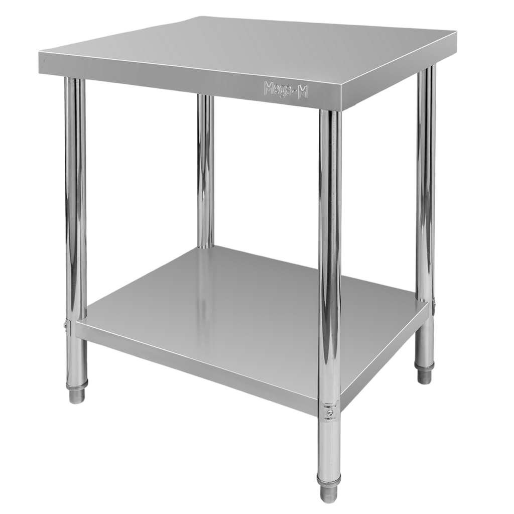 Nerūdijančio plieno gastronominis stalas Mega-M X STANDARD 60×60 cm