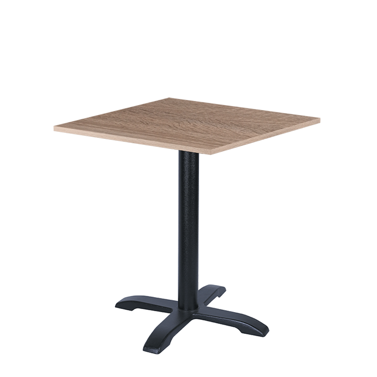 CARVO restorano stalas su laminuotu stalviršiu – 68×68 cm