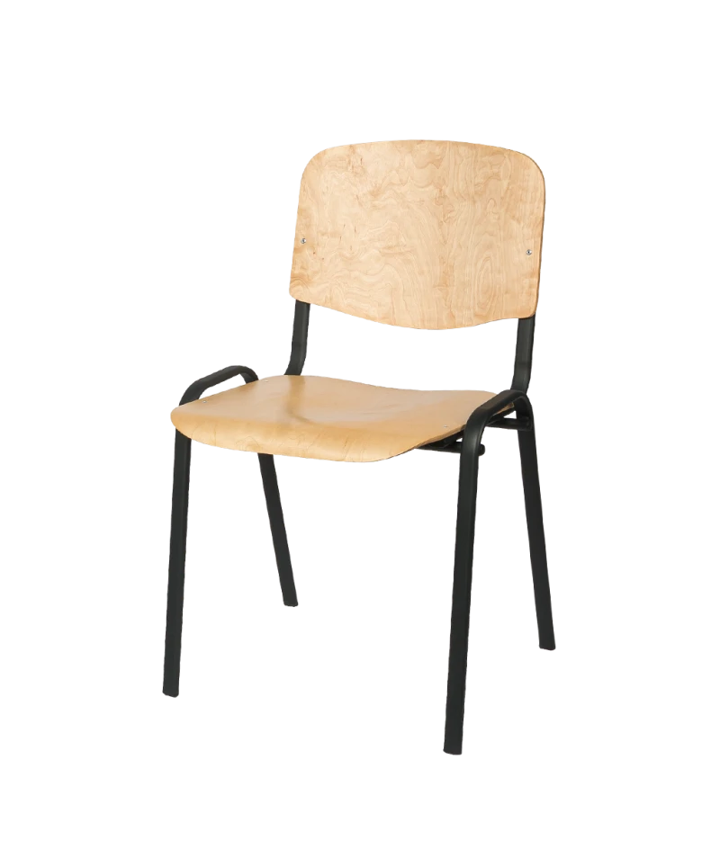Konferencinė kėdė Iso Wood – natūrali