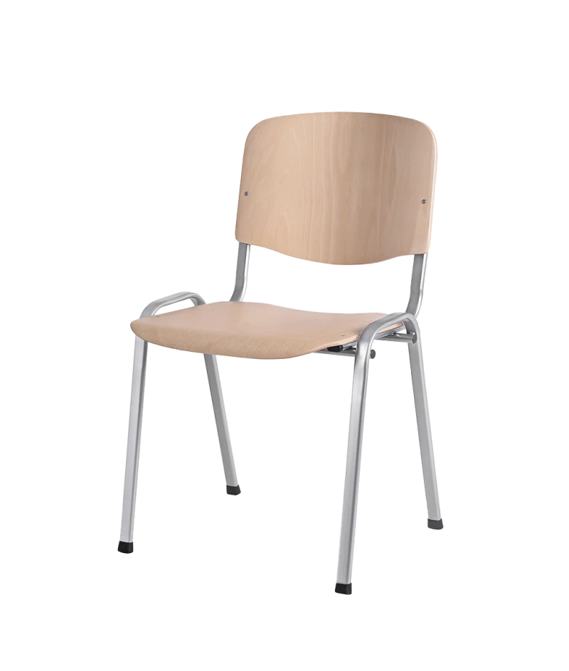 Konferencinė kėdė Iso Wood CR – natūrali