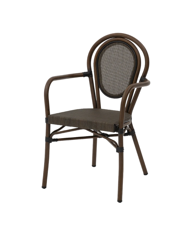 Lauko kėdė Riccardo Arm TX.7001 – ruda