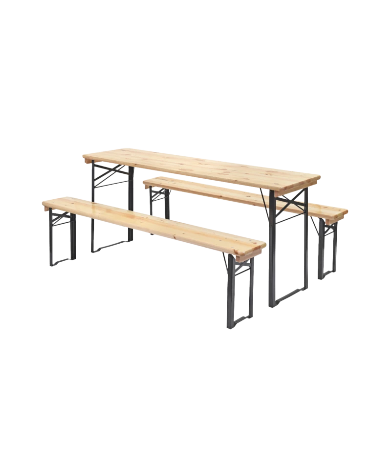 Alaus stalo komplektas Woody Strong 220×50 cm